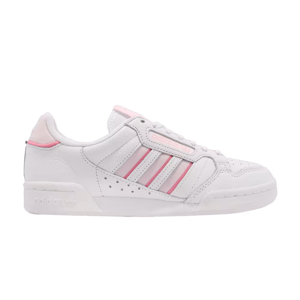 Adidas Women's Continental 80 Stripes White Clear Pink