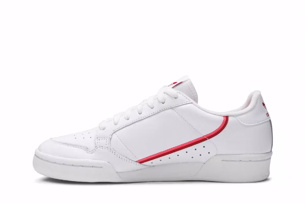 Adidas Women's Continental 80 White Scarlet Flash Red, view 4