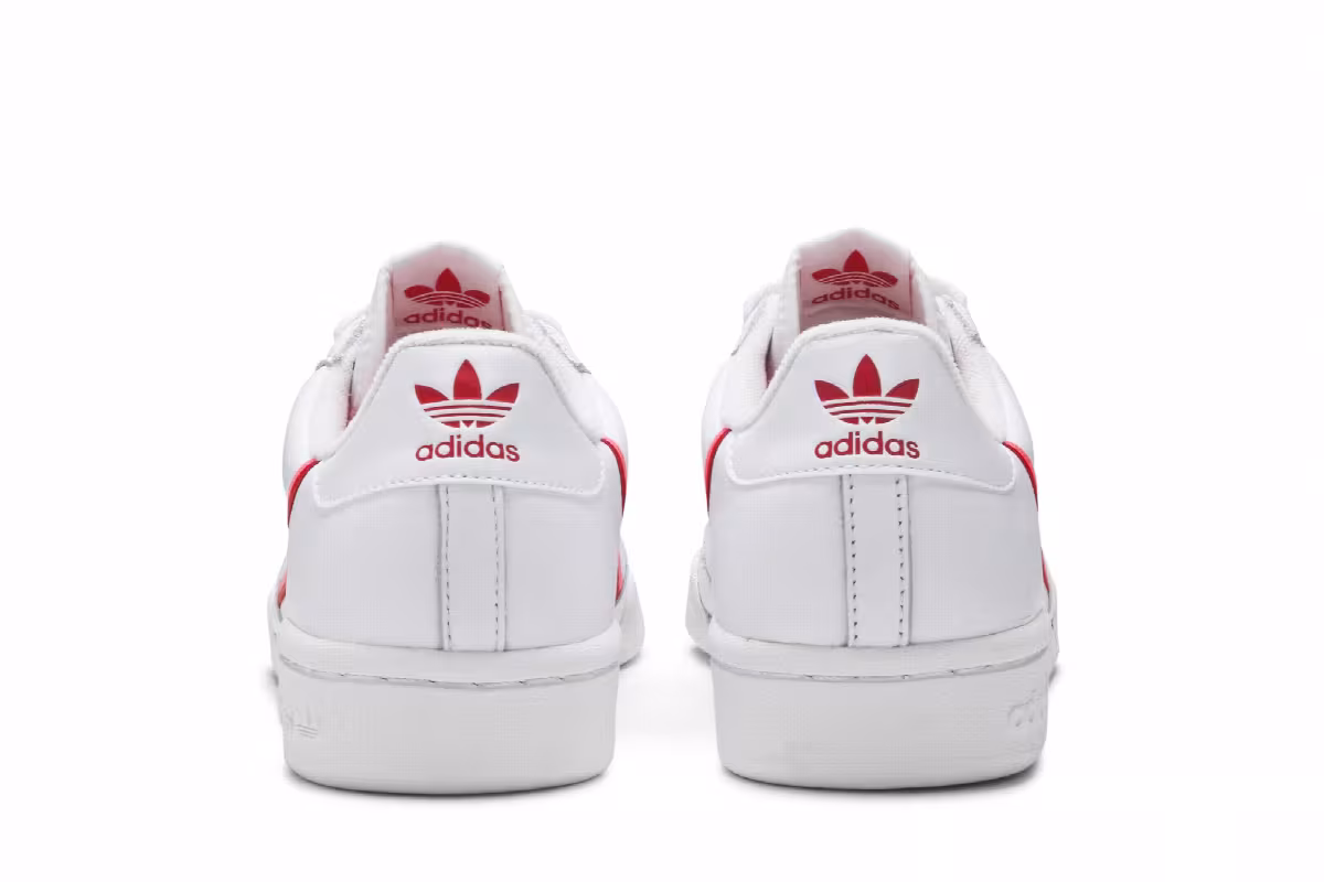 Adidas Women's Continental 80 White Scarlet Flash Red, view 7