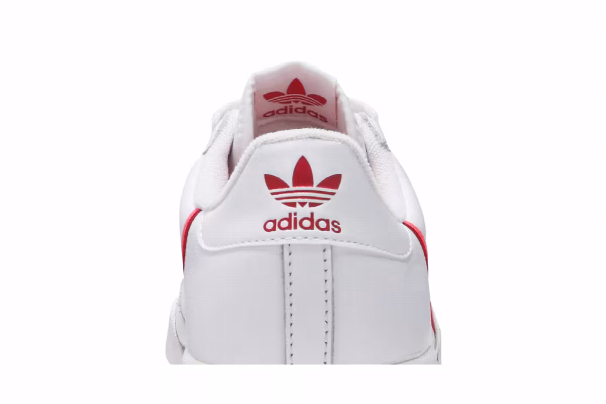 Adidas Women's Continental 80 White Scarlet Flash Red, view 8