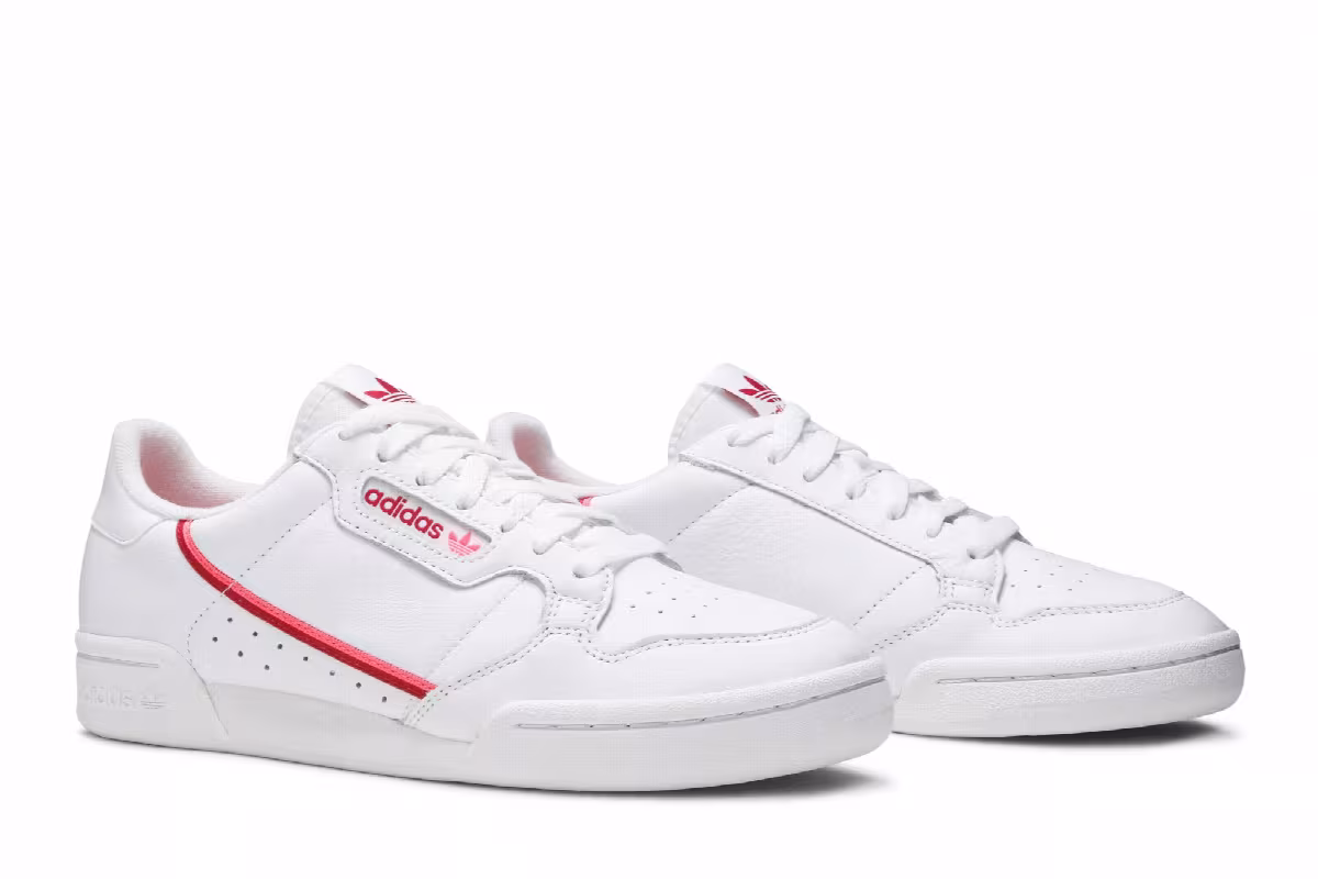 Adidas Women's Continental 80 White Scarlet Flash Red, view 9