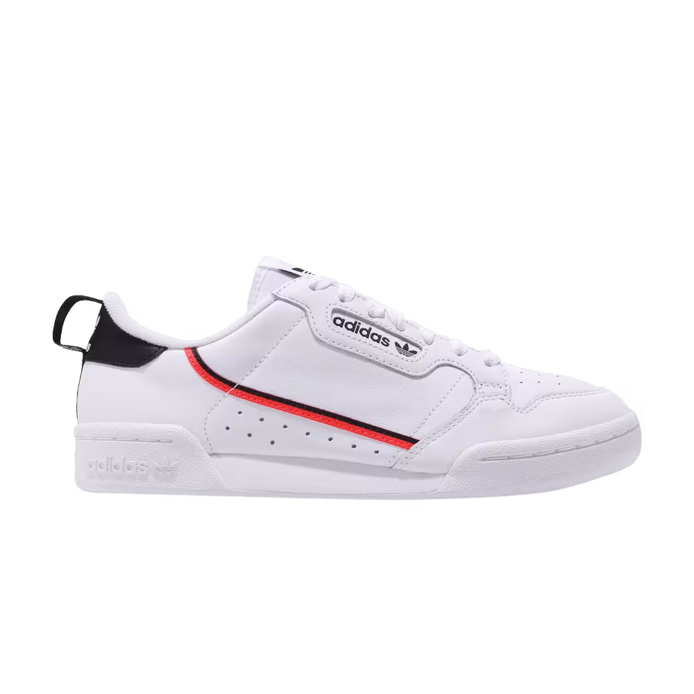 Adidas Continental 80 White Solar Red