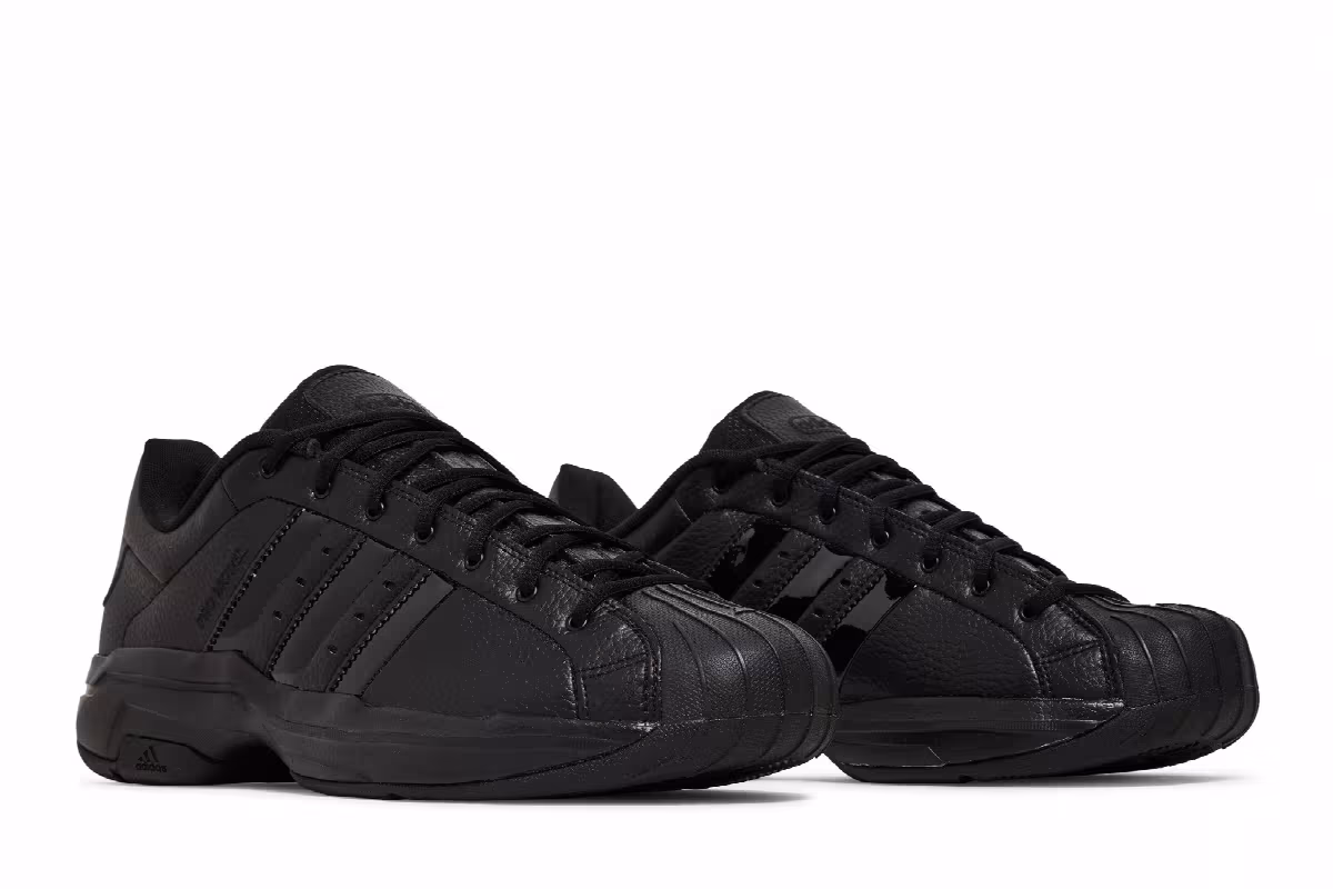 Adidas Pro Model 2G Low Triple Black, view 9