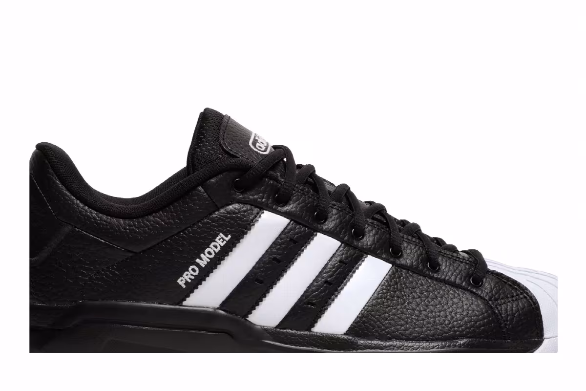 adidas Pro Model 2G Low Black White, view 3