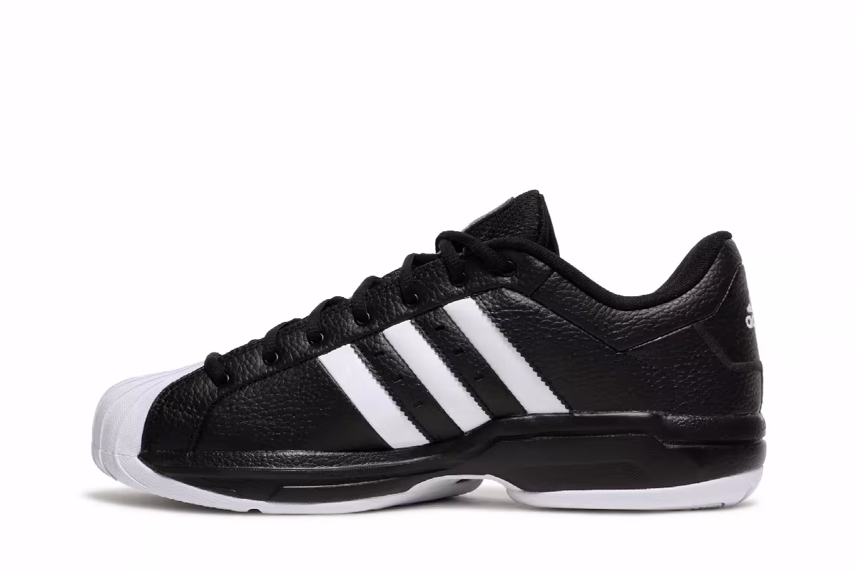 adidas Pro Model 2G Low Black White, view 4