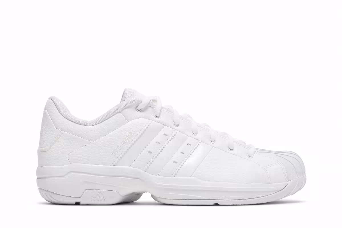 Adidas Pro Model 2G Low Triple White, view 2