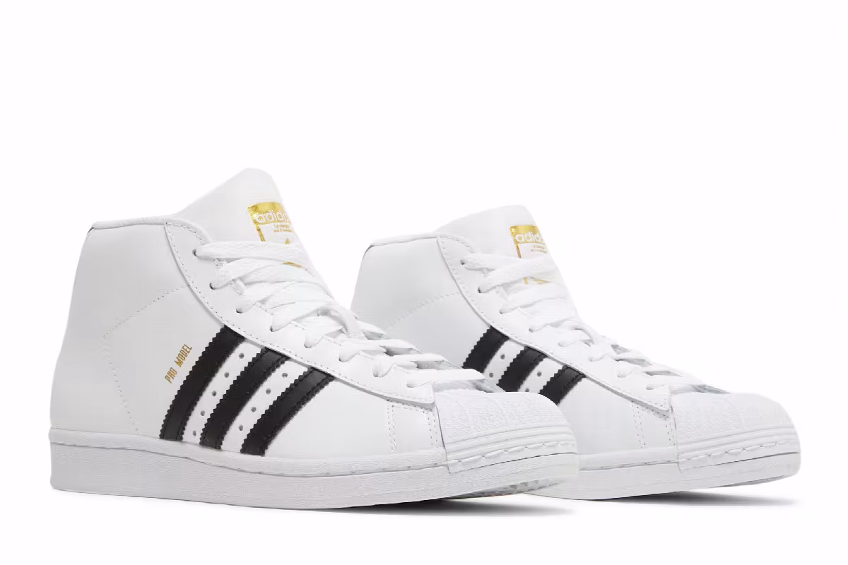 adidas Pro Model J White Black, view 9