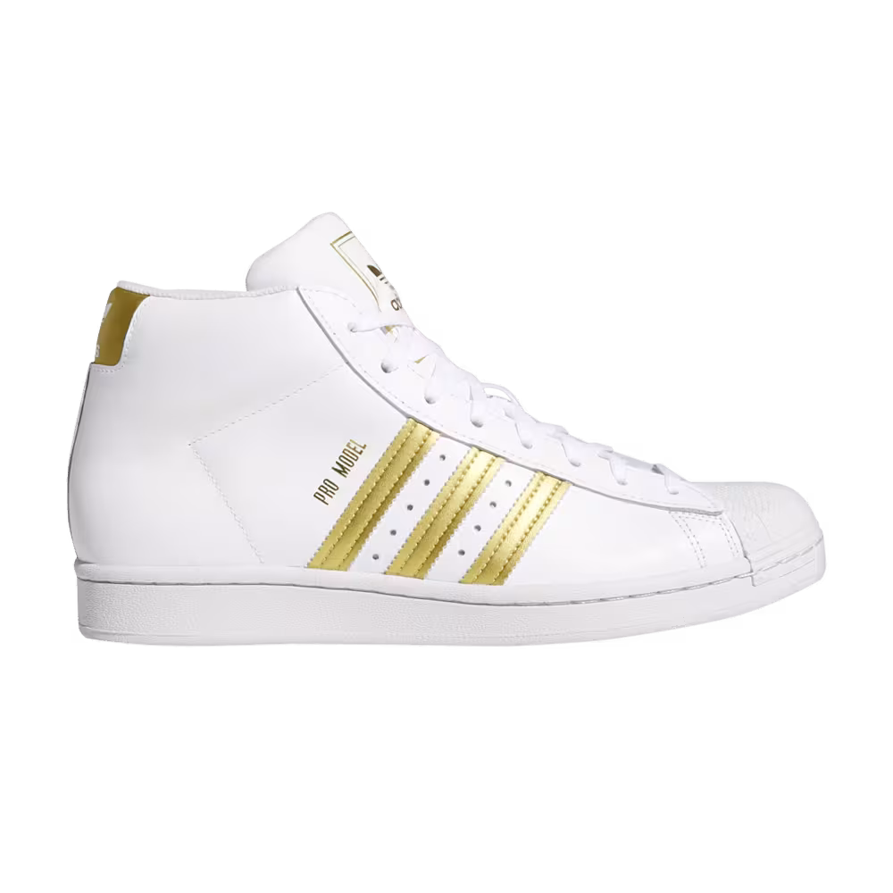 adidas Pro Model White Gold Metallic