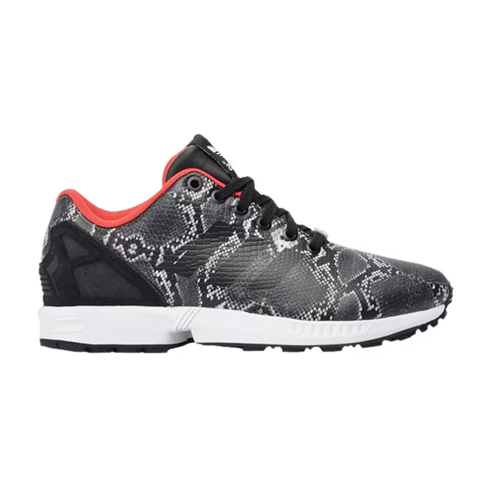 Adidas Women's ZX Flux Black Snakeskin