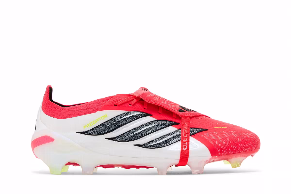 adidas Predator Elite Fold Over Tongue FG Lucid Red Core Black Cloud White, view 2