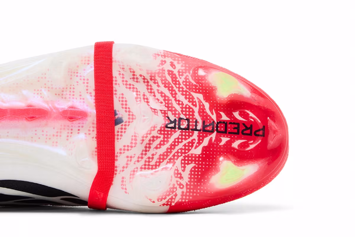 adidas Predator Elite Fold Over Tongue FG Lucid Red Core Black Cloud White, view 6
