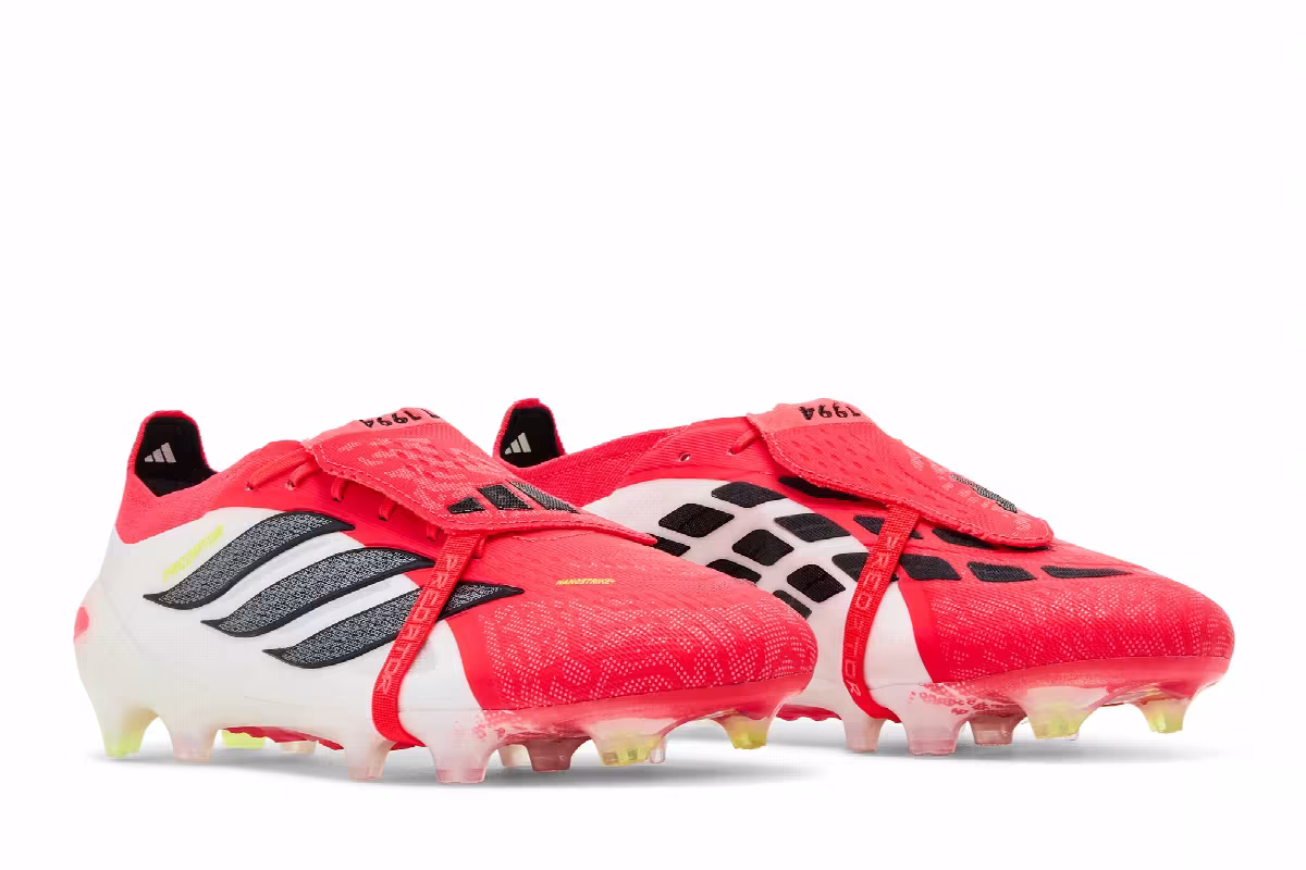 adidas Predator Elite Fold Over Tongue FG Lucid Red Core Black Cloud White, view 9