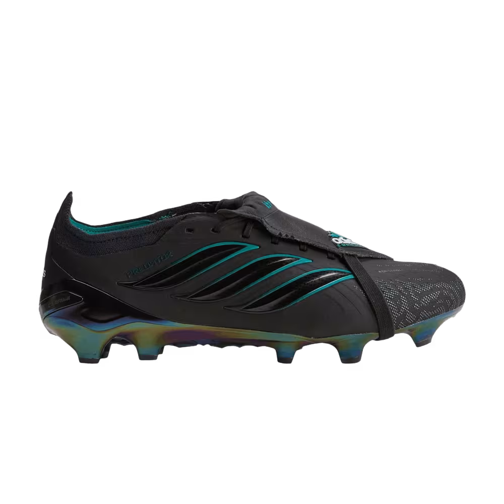 adidas Predator Elite Foldover Tongue FG Black Equipment Green