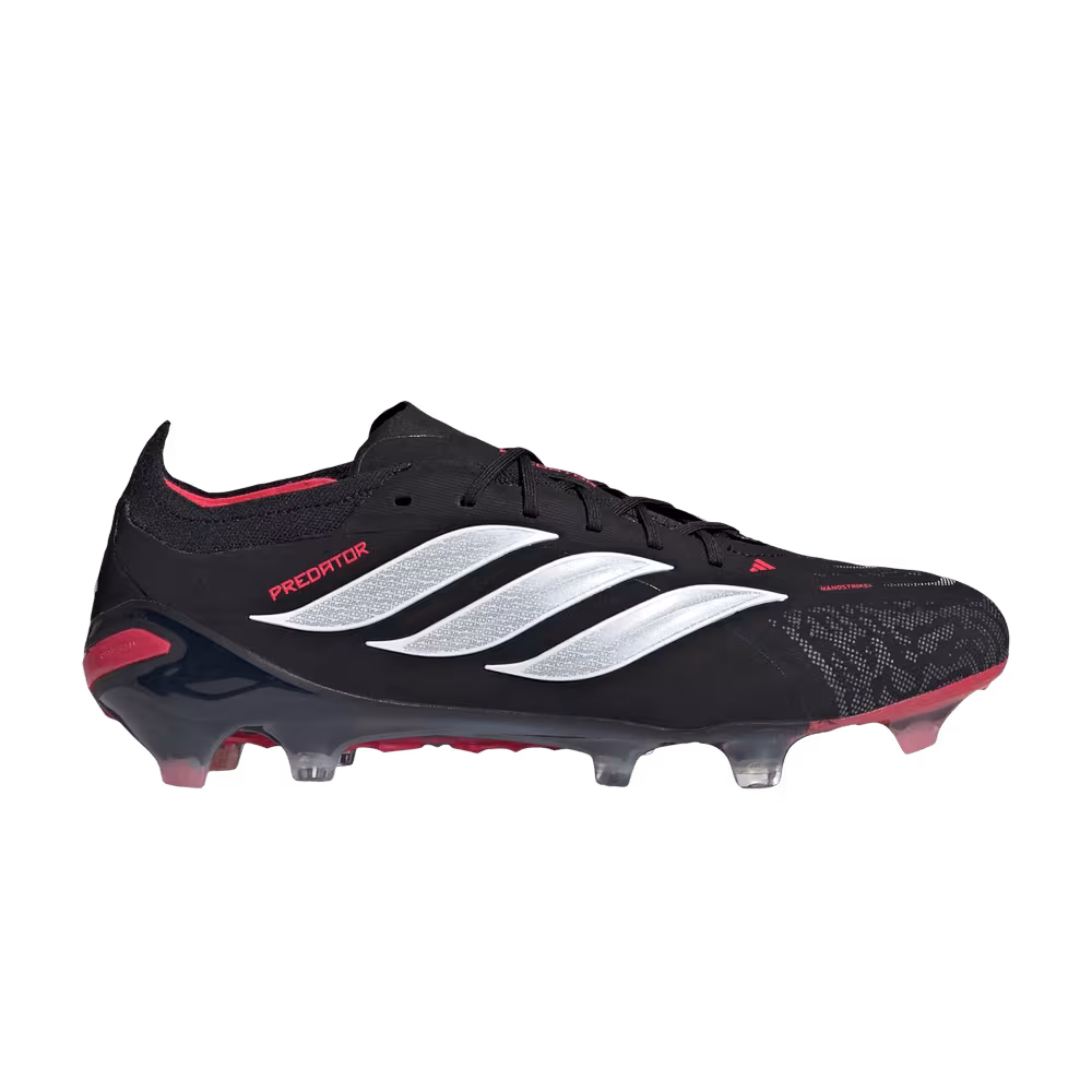 adidas Predator Elite FG Core Black Cloud White Lucid Red