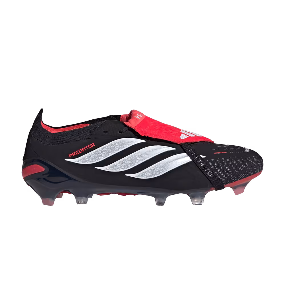 adidas Predator Elite Fold Over Tongue FG Core Black Cloud White Lucid Red