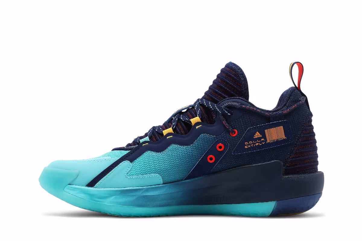 adidas Dame 7 EXTPLY Dark Blue, view 4