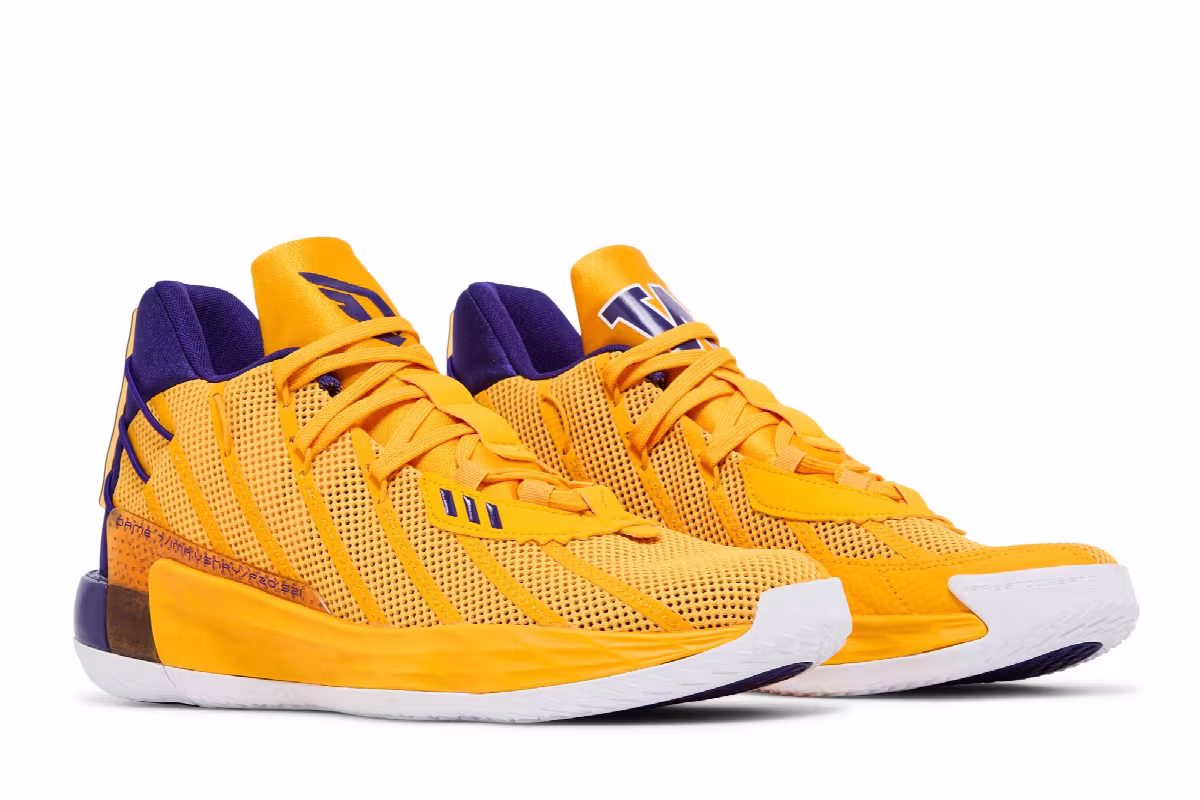 Adidas Dame 7 Washington Huskies - Reverse Retro, view 9
