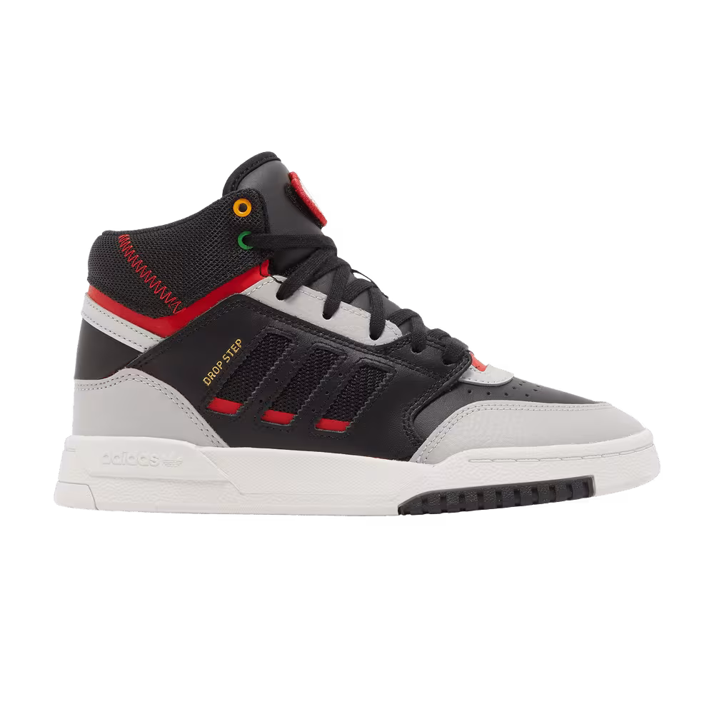 Adidas Drop Step J Black Vivid Red
