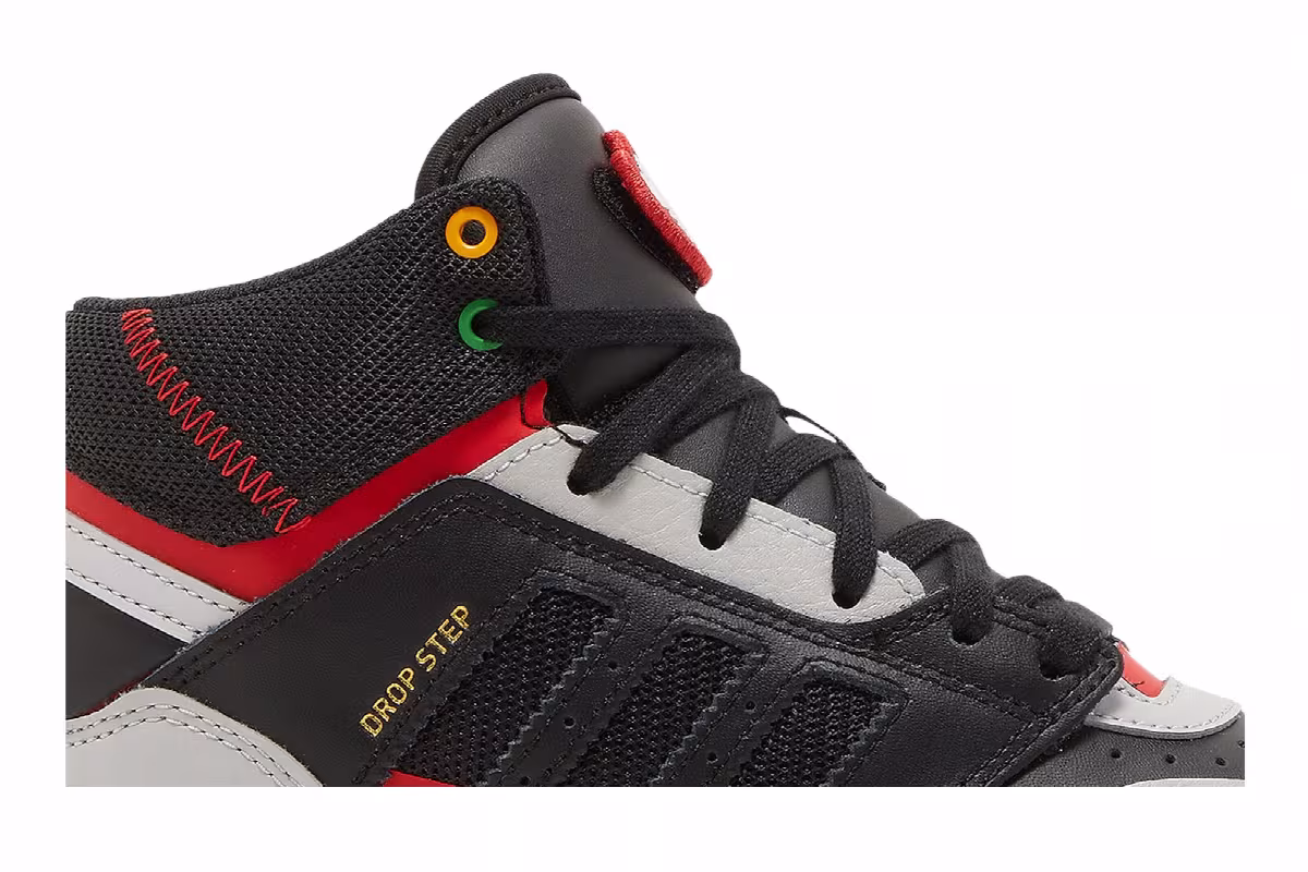 Adidas Drop Step J Black Vivid Red, view 3
