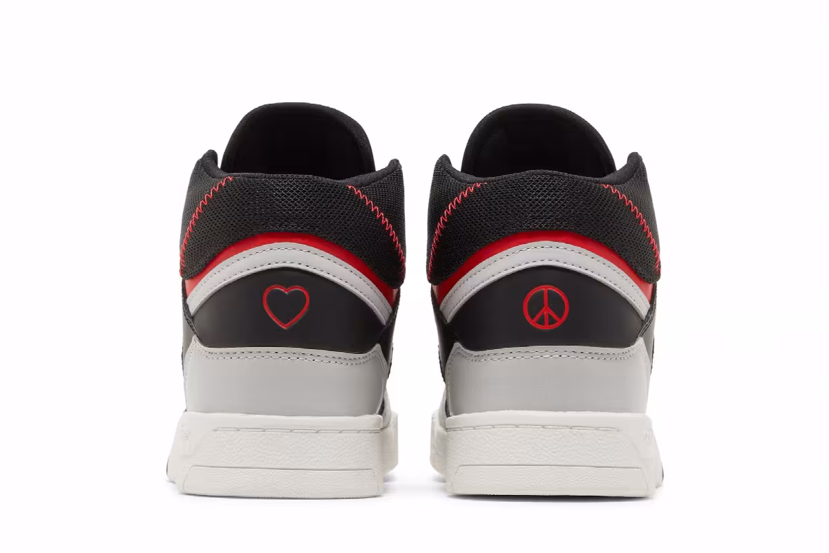 Adidas Drop Step J Black Vivid Red, view 7
