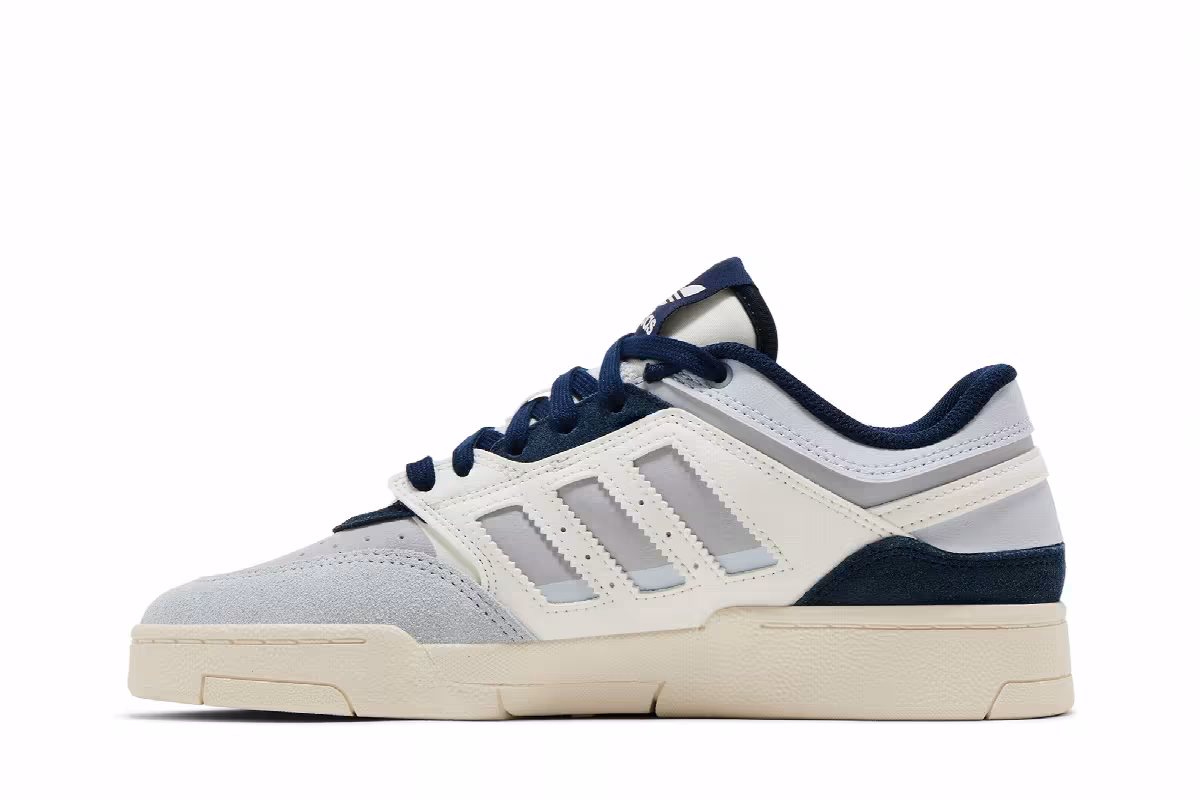 adidas Drop Step Low Off White Halo Blue, view 4