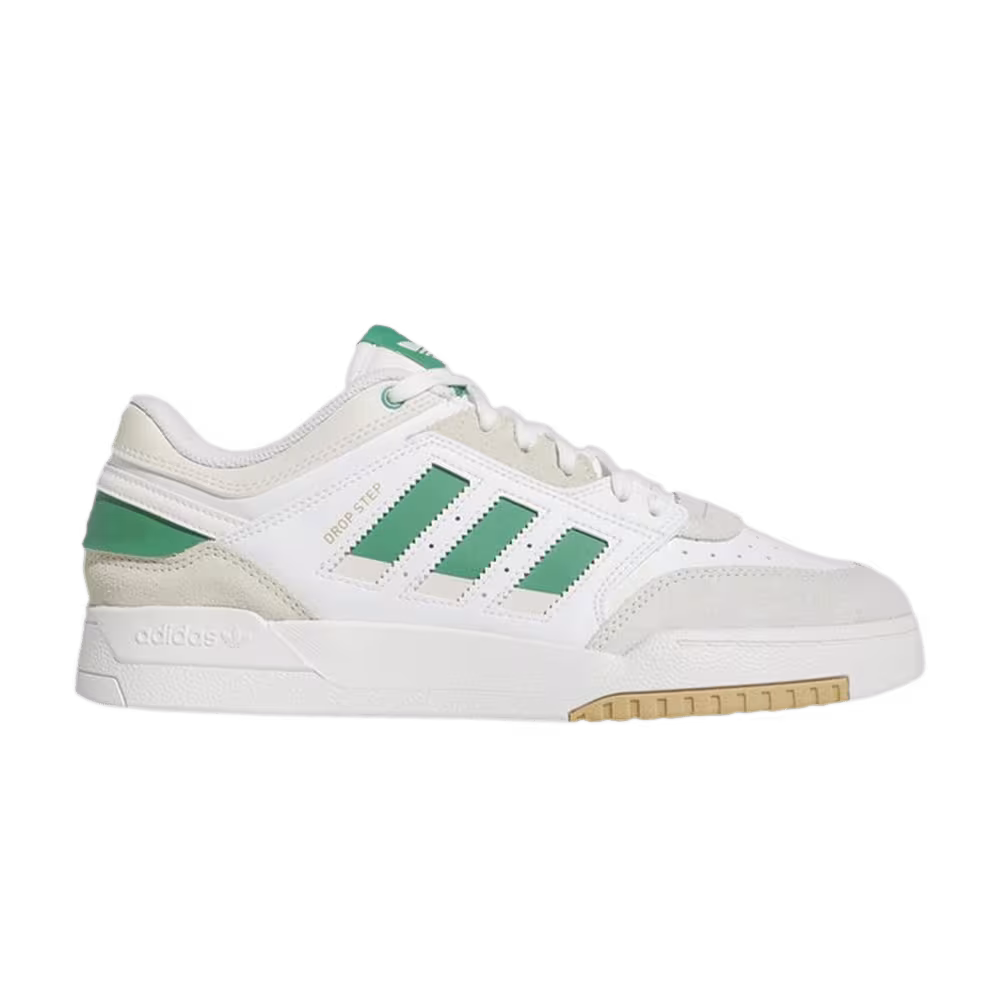 Adidas Drop Step Low White Semi Court Green