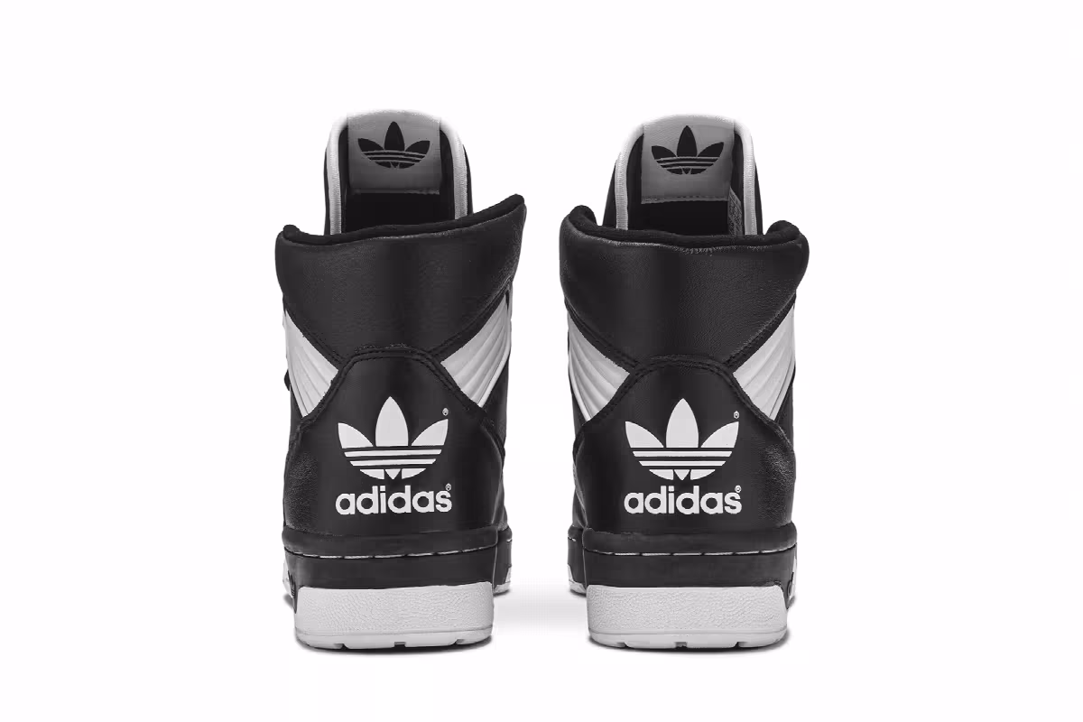 Adidas Rivalry Hi Black White, view 7