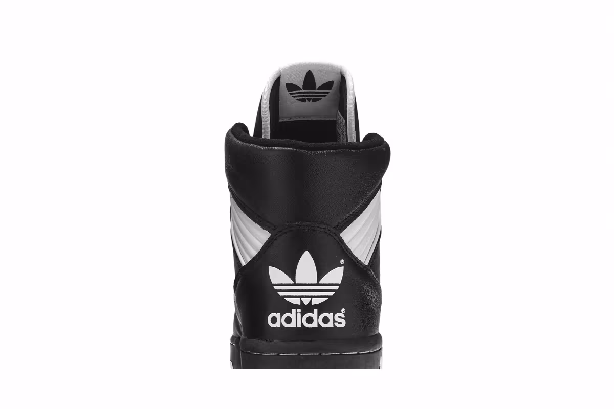 Adidas Rivalry Hi Black White, view 8