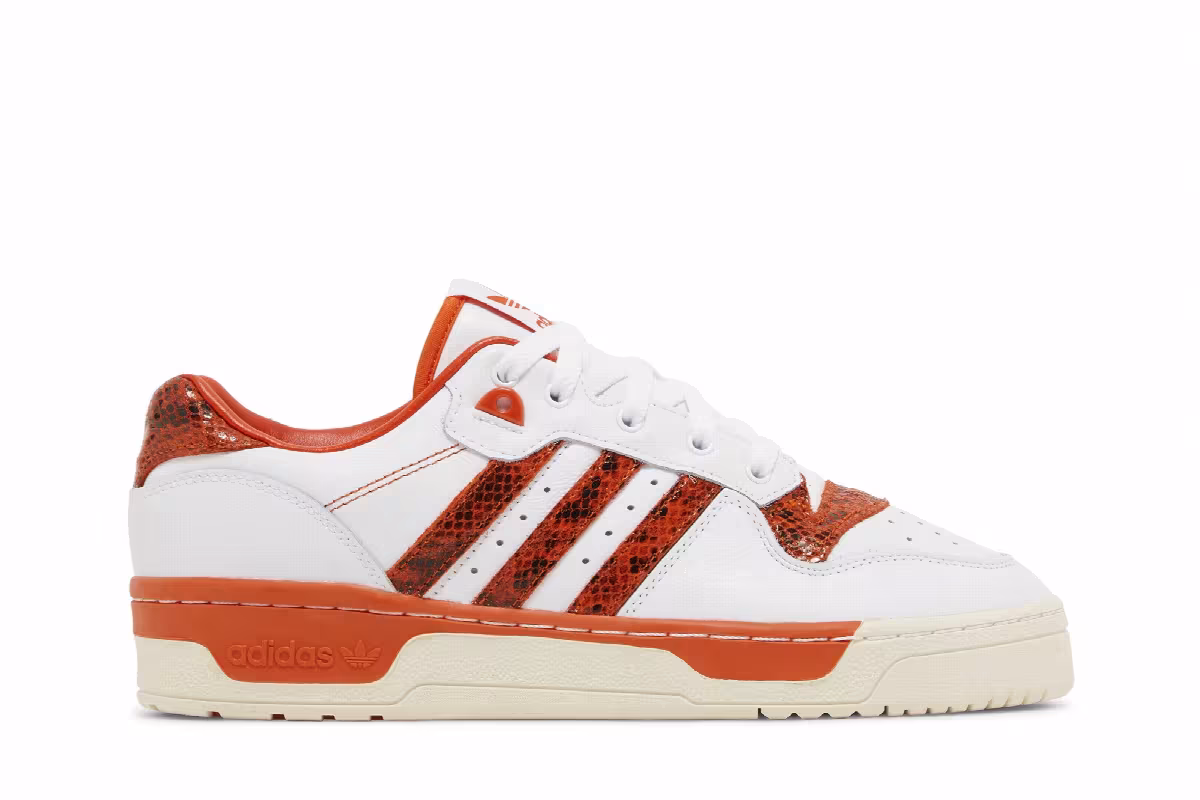 Adidas Rivalry Low Orange Snakeskin, view 2
