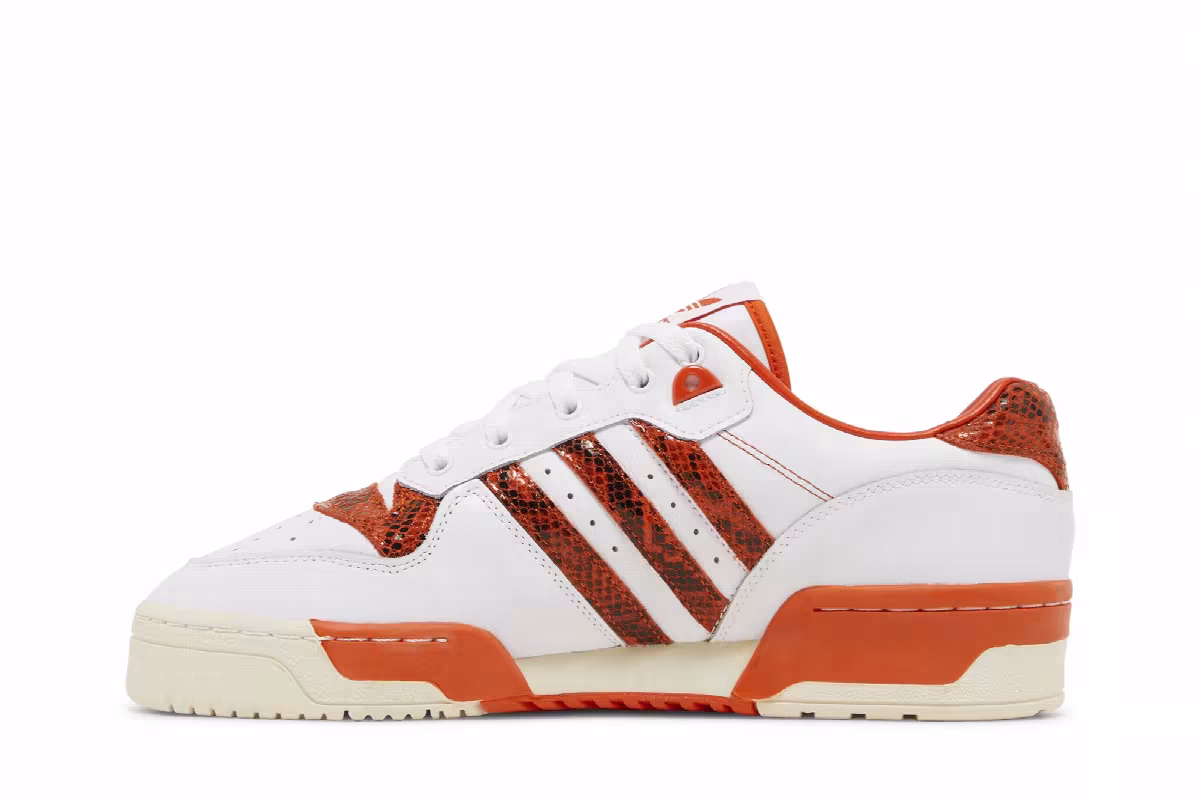 Adidas Rivalry Low Orange Snakeskin, view 4