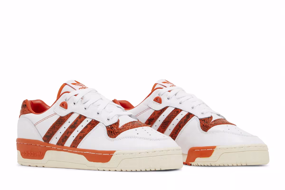 Adidas Rivalry Low Orange Snakeskin, view 9