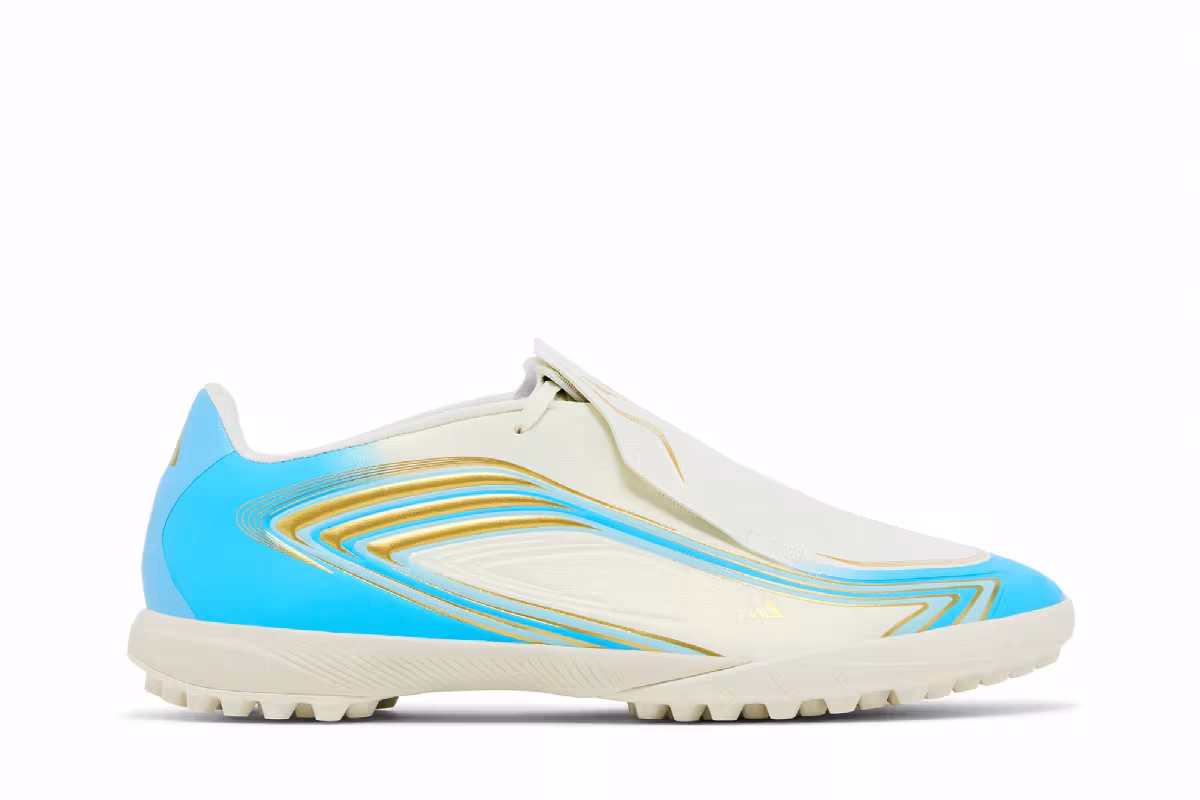 adidas F50 Messi League TF Ivory Semi Blue Burst, view 2
