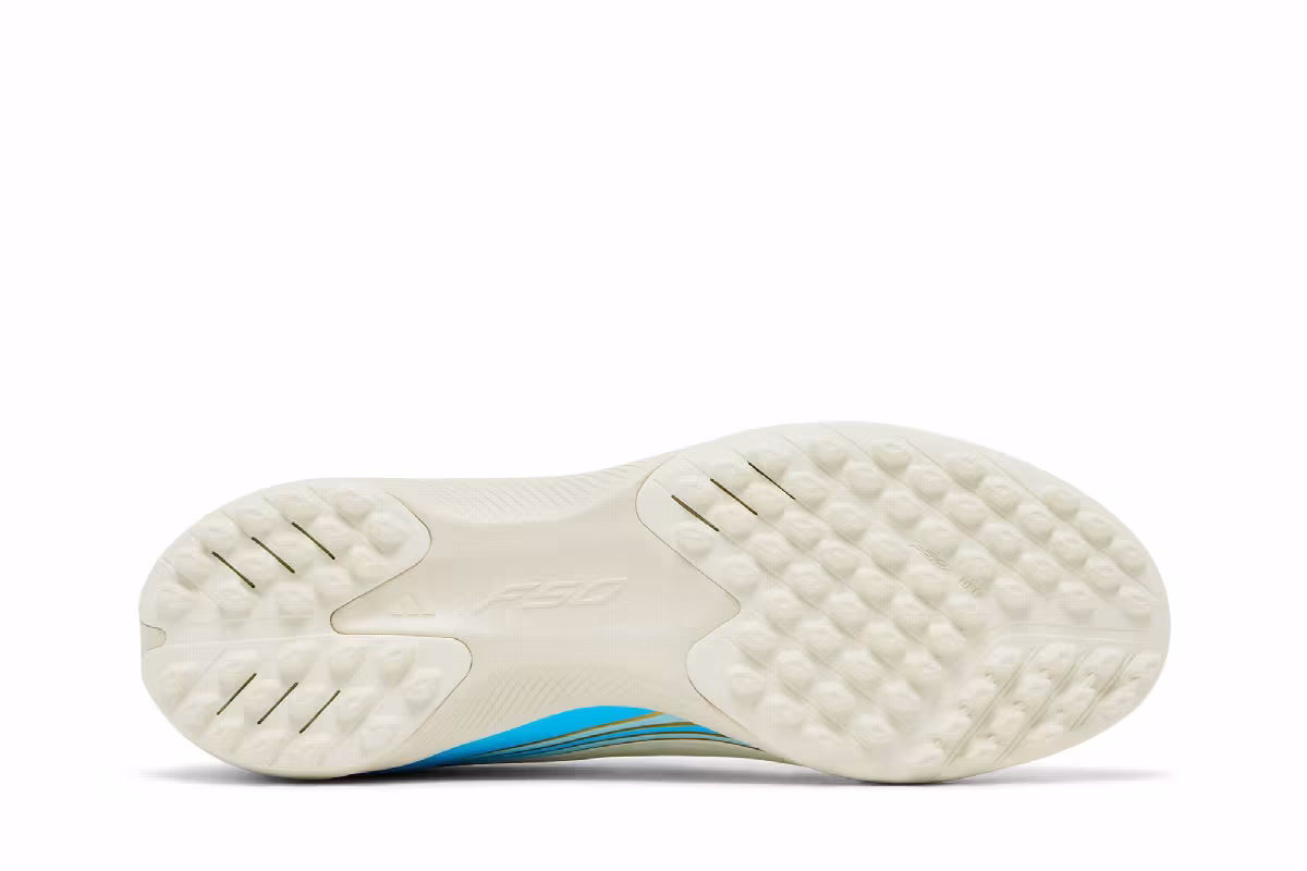 adidas F50 Messi League TF Ivory Semi Blue Burst, view 5