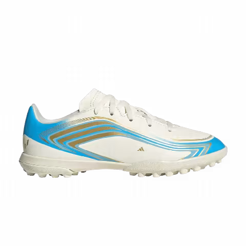 adidas F50 Messi Club TF Little Kid 'Ivory Semi Blue Burst'