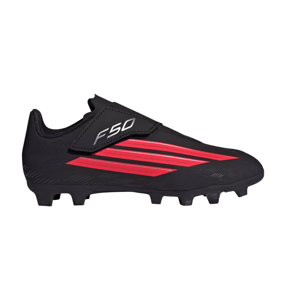 adidas F50 Club FG MG Little Kid Core Black Lucid Red