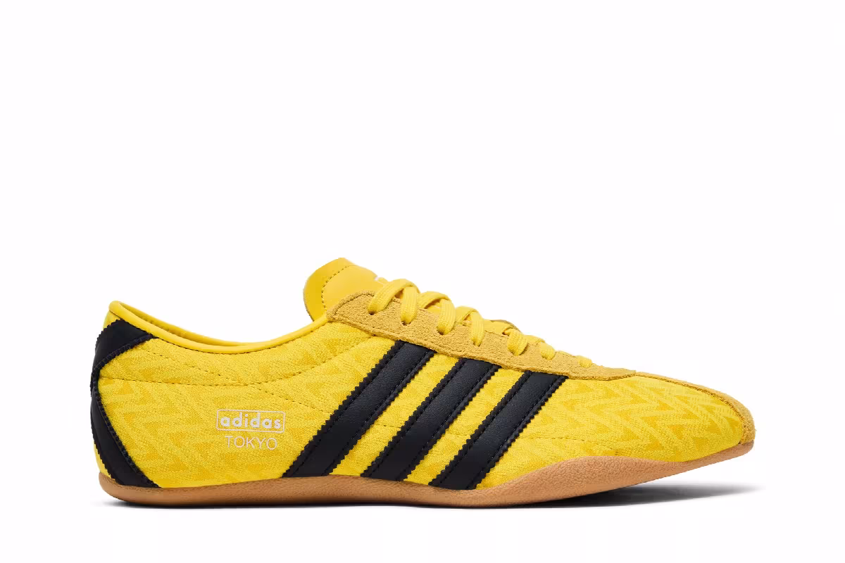 adidas Women's Tokyo Yellow Core Black Off White, view 2