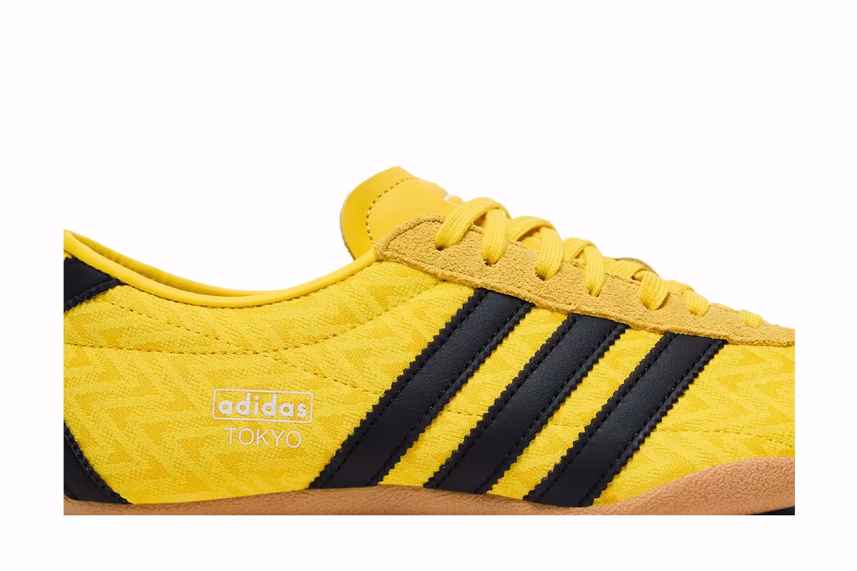adidas Women's Tokyo Yellow Core Black Off White, view 3