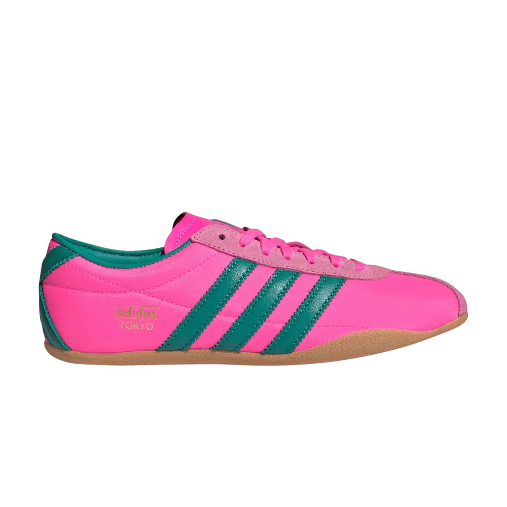 adidas Women's Tokyo Lucid Pink Power Green Gold Metallic