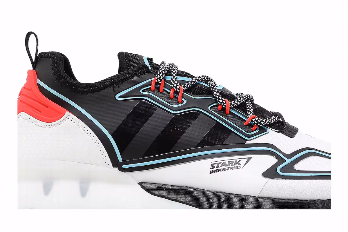 Marvel x adidas ZX 2K Boost Stark Industries - White, view 3