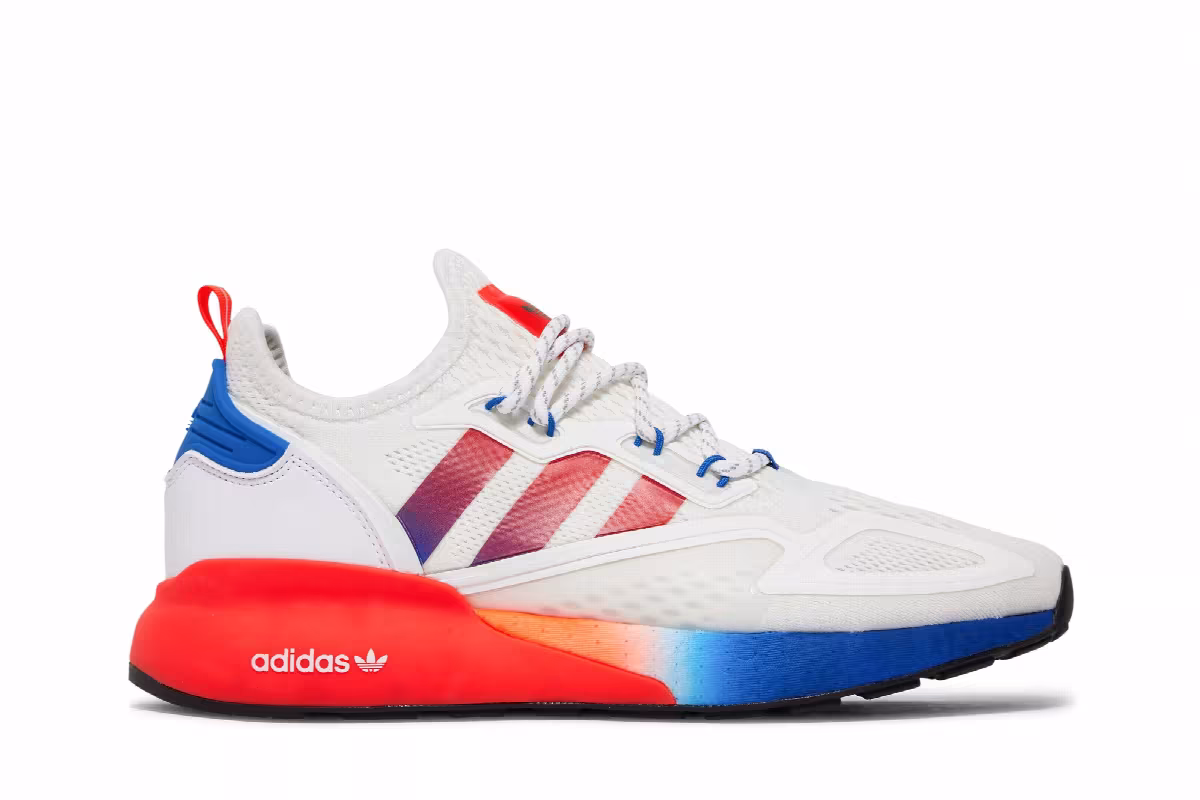 adidas ZX 2K Boost White Gradient, view 2