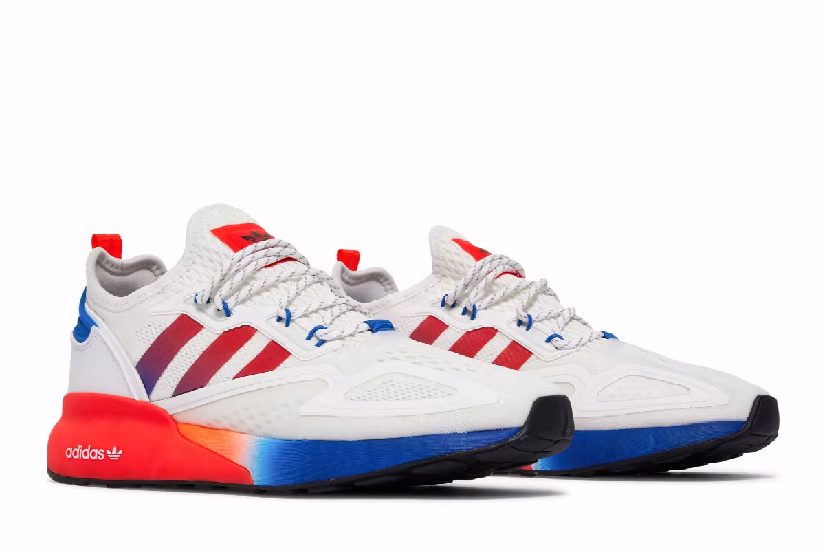 adidas ZX 2K Boost White Gradient, view 9