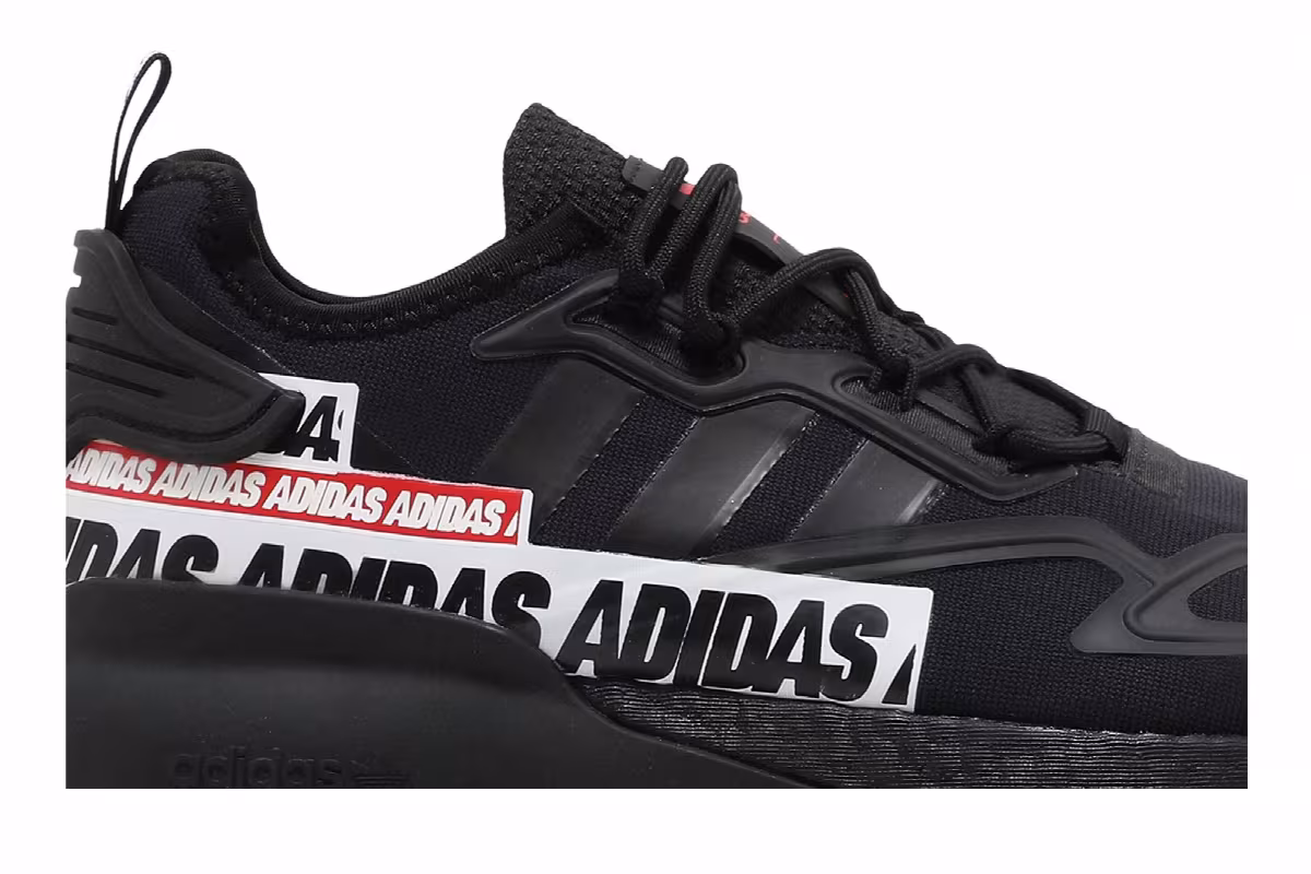 Adidas ZX 2K Boost Bold Logo Graphic - Black, view 3