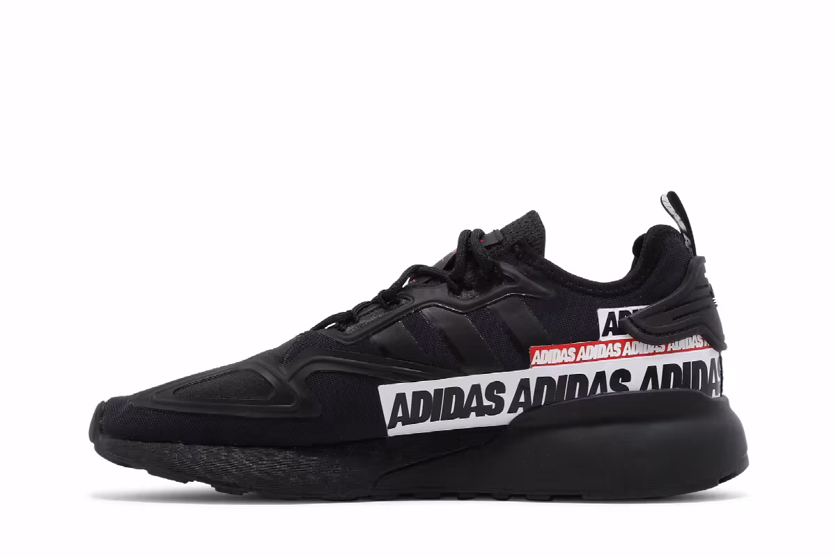 Adidas ZX 2K Boost Bold Logo Graphic - Black, view 4