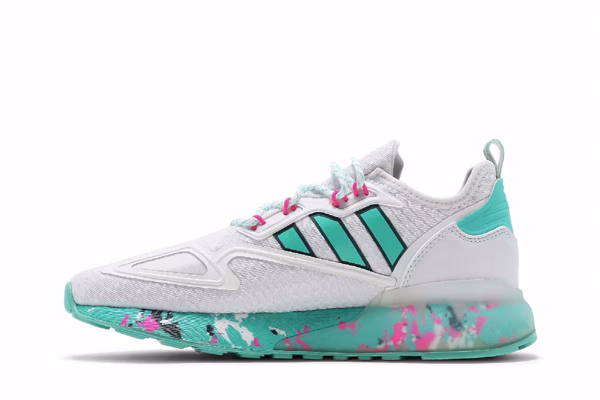 Adidas ZX 2K Boost White Active Mint, view 4