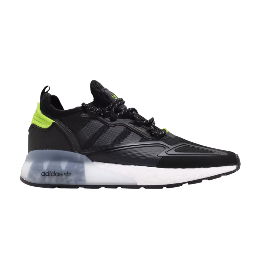 Adidas ZX 2K Boost Black Semi Solar Slime