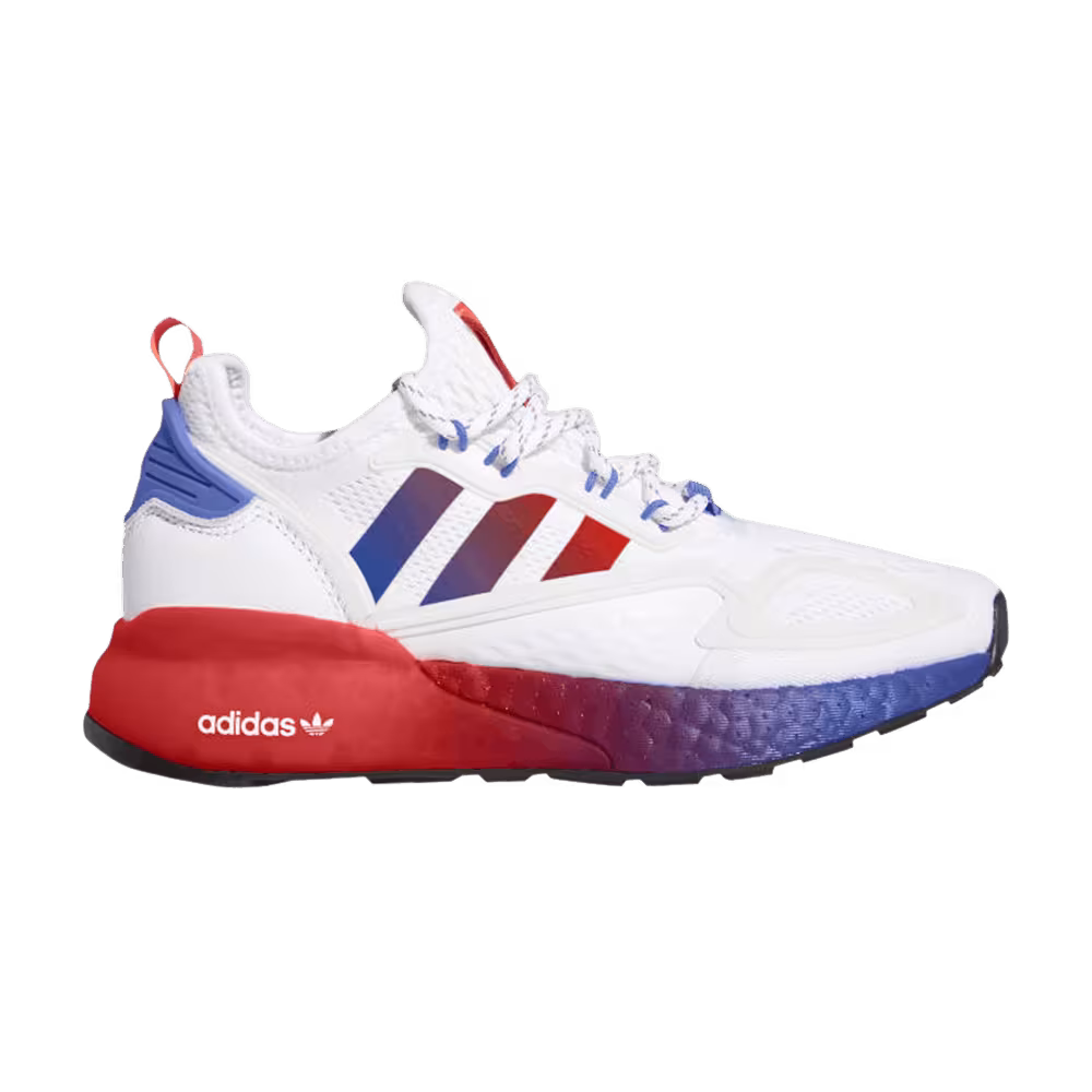 Adidas ZX 2K Boost J White Solar Red