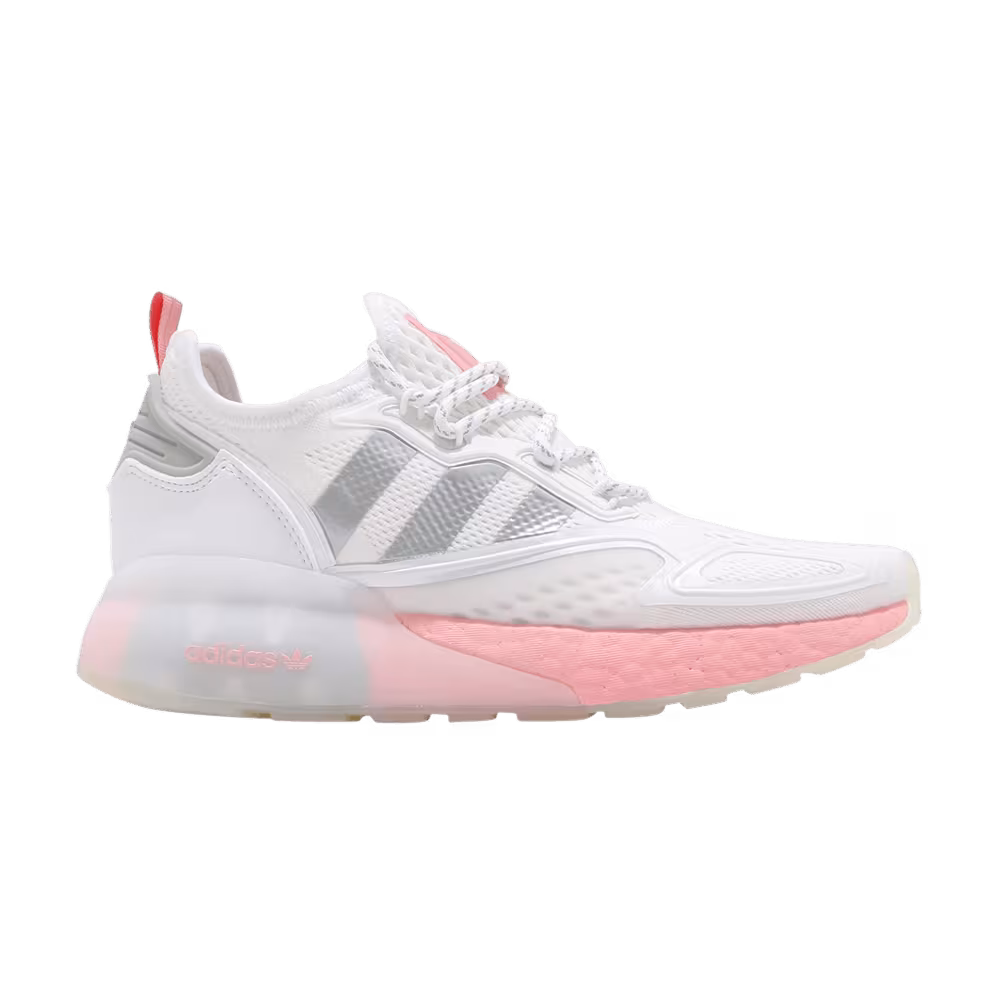 Adidas Women's ZX 2K Boost White Glow Pink