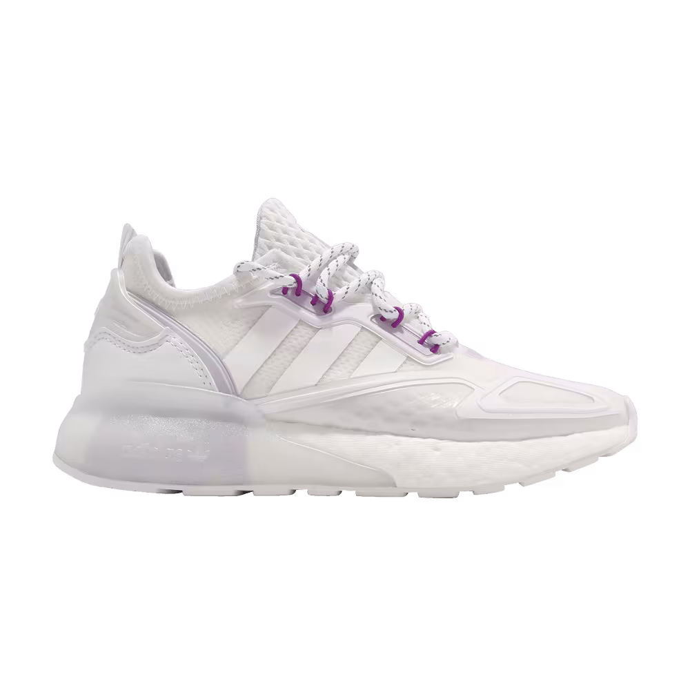Adidas Women's ZX 2K Boost White Purple Tint
