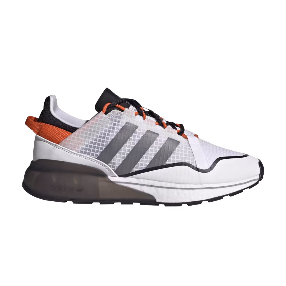 Adidas ZX 2K Boost Pure White Grey Orange