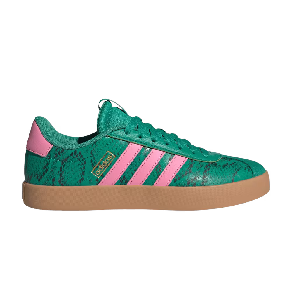 adidas Women's VL Court 3.0 Court Green Bliss Pink